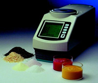 The reflected color of powders, granules, pastes, and liquids can be measured by such instruments as HunterLabb 19;s ColorFlex.