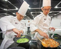 Students testing their skills.