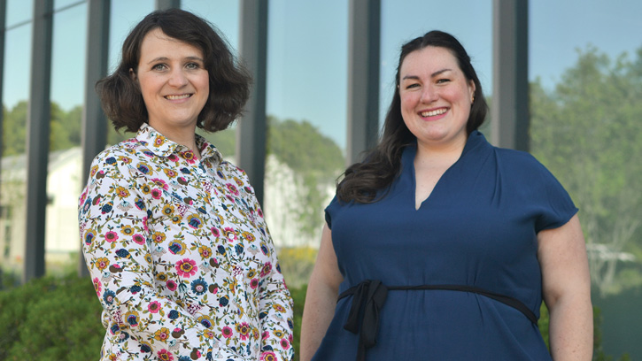 Leila Strickland (left) and Michelle Egger