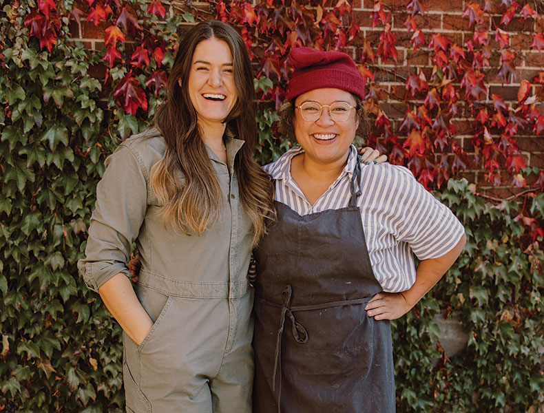 Both R&D chefs at Tovala, Emily Knapp (left) and Chrissy Camba launched Stellar Granola in 2020. Photo courtesy of Stellar Granola