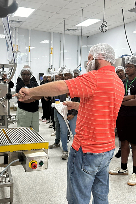 Explore Ag STEAM students were also able to tour North Carolina Agricultural and Technical State University’s (NC A&T) Center for Excellence in Post-Harvest Technologies