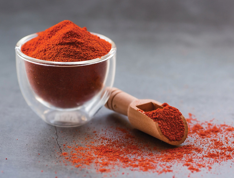 Fragrant spices. Paprika.