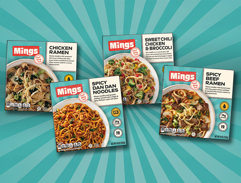 Noodle-based Mings entrées