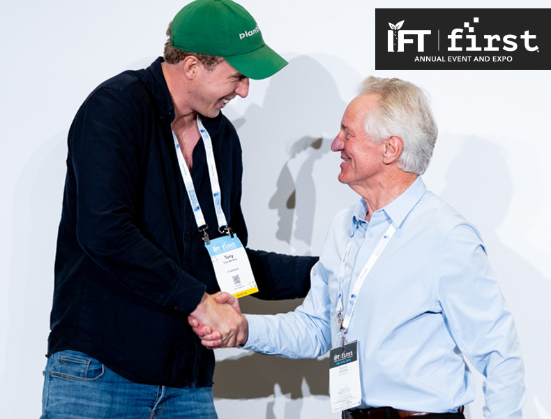 Seeding The Future Foundation founder Bernhard van Lengerich and Tony Martins of Plantible Foods