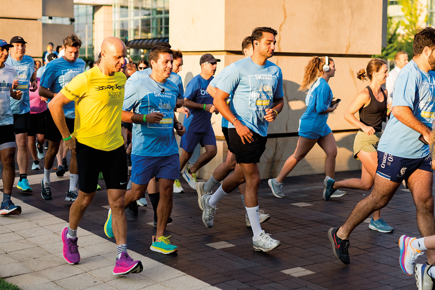 Runners and walkers got up early for the Fun Run + Walk fundraiser to support academic scholarships through the Feeding Tomorrow Fund.
