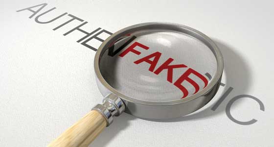 Authentic vs. fake