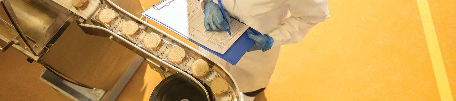 worker in biscuit factory