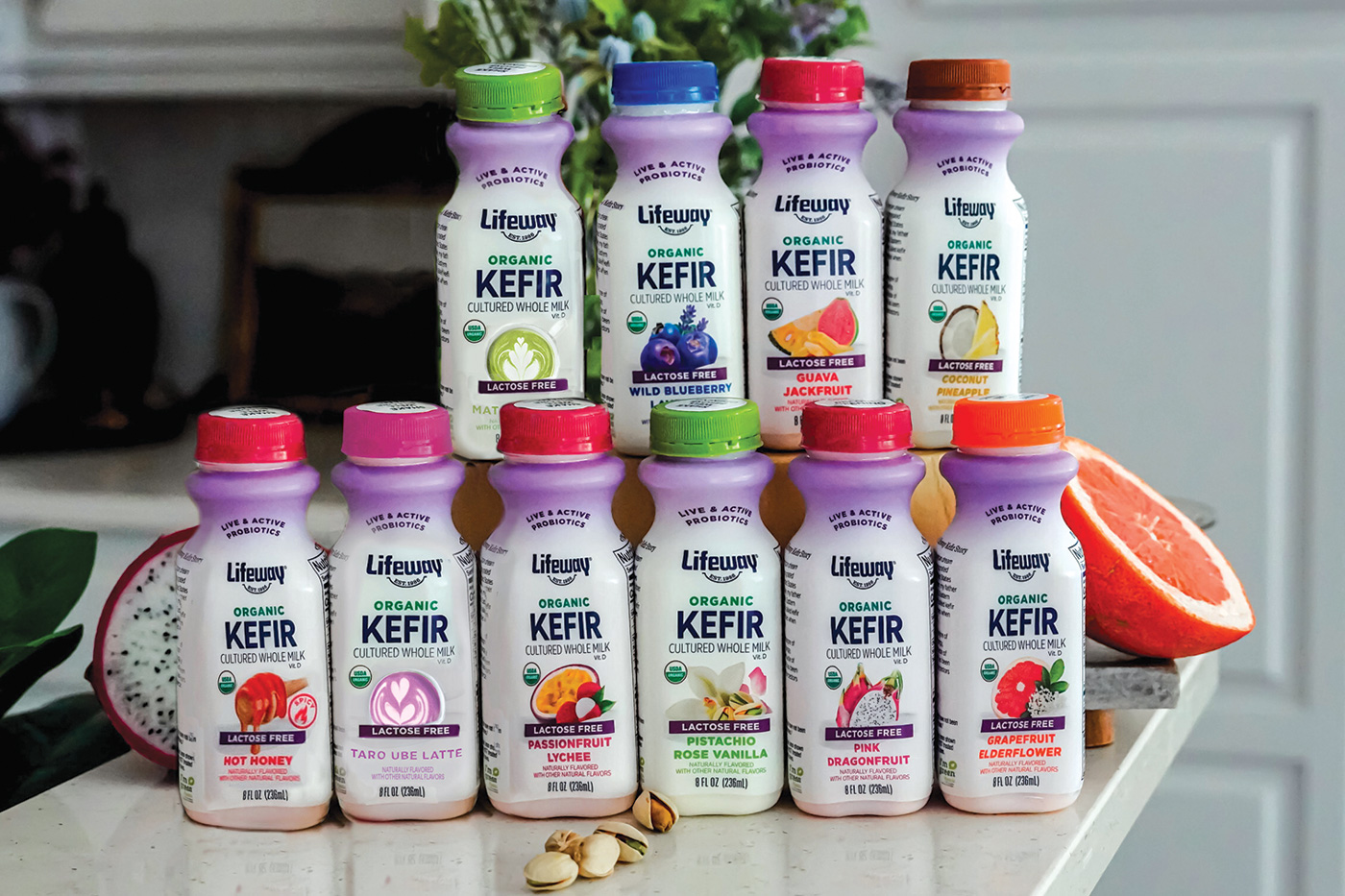 Lifeway Foods’ line of 8-ounce kefir products