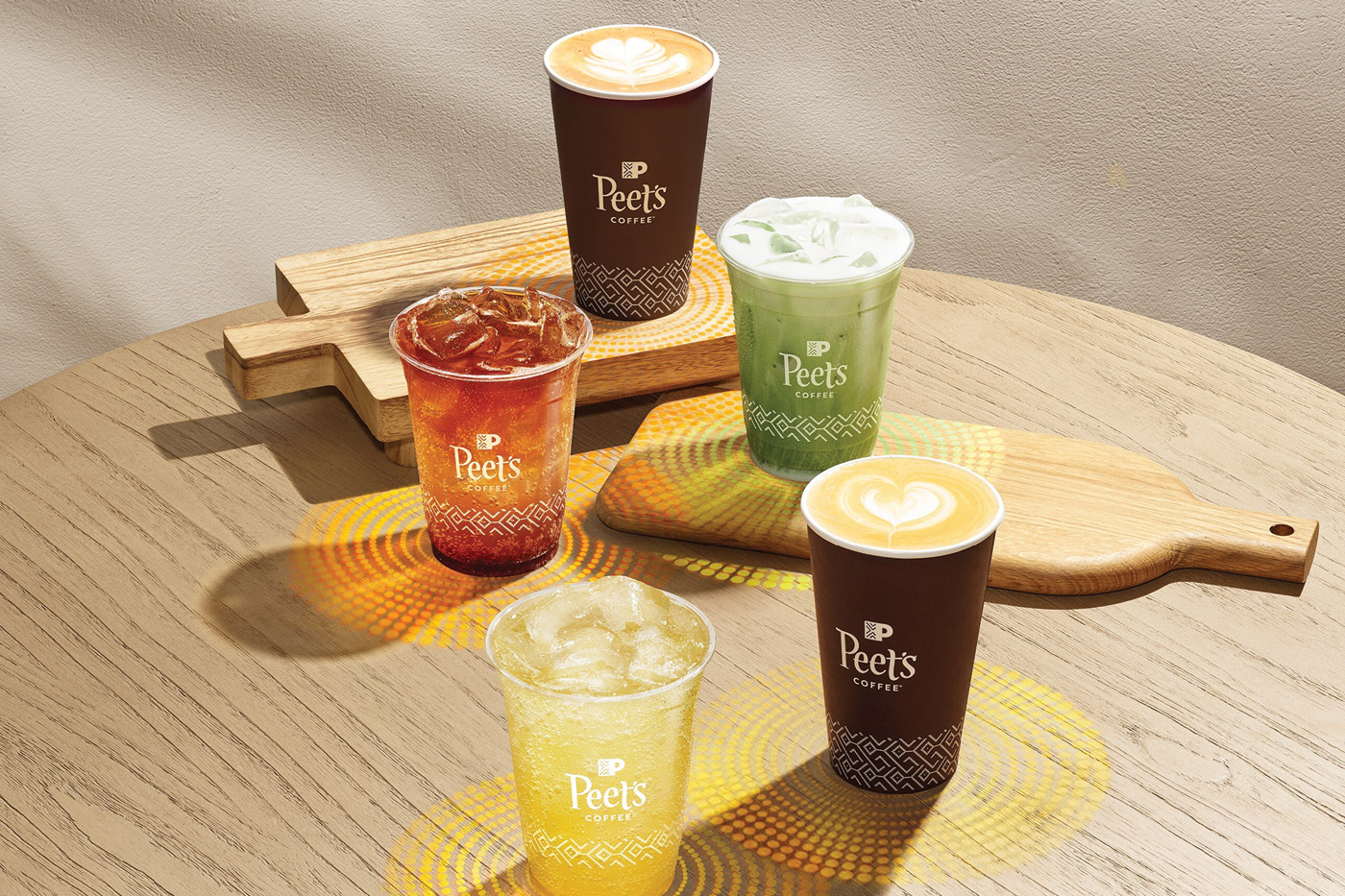 Peet’s Coffee lattes and new bubbly beverages