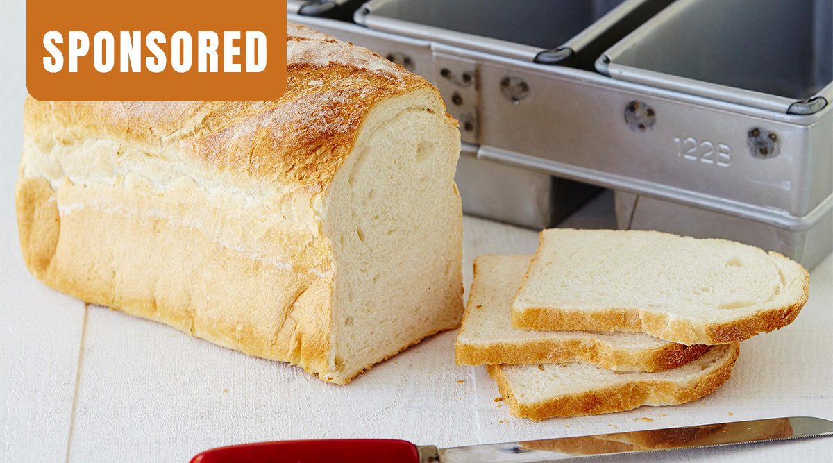 fresh baked white bread